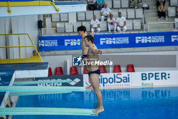 14/04/2024 - Italy, Turin 13/14 April 2024
Piscina Monumentale Turin
UnipolSai Open Italian Indoor Diving Championships

Auber Grabriele Mosca Valeri competes during the Men's Synchronised 3m springboard diving bronze medal - TUFFI - ASSOLUTI OPEN UNIPOLSAI - TUFFI - NUOTO