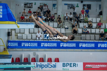 2024-04-14 - Italy, Turin 13/14 April 2024
Piscina Monumentale Turin
UnipolSai Open Italian Indoor Diving Championships

Auber Grabriele Mosca Valeri competes during the Men's Synchronised 3m springboard diving bronze medal - TUFFI - ASSOLUTI OPEN UNIPOLSAI - DIVING - SWIMMING