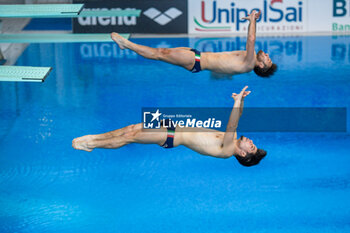 14/04/2024 - Italy, Turin 13/14 April 2024
Piscina Monumentale Turin
UnipolSai Open Italian Indoor Diving Championships

Porco Francesco Caifiero Matteo competes during the Men's Synchronised 3m springboard diving silver medal - TUFFI - ASSOLUTI OPEN UNIPOLSAI - TUFFI - NUOTO