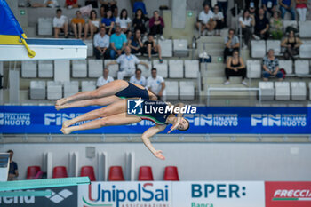 2024-04-14 - Italy, Turin 13/14 April 2024
Piscina Monumentale Turin
UnipolSai Open Italian Indoor Diving Championships

Neroni Elettra Borello Matilde competes during the women's Synchronised 3m springboard diving gold medal - TUFFI - ASSOLUTI OPEN UNIPOLSAI - DIVING - SWIMMING