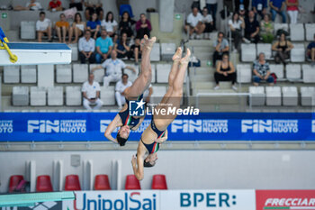2024-04-14 - Italy, Turin 13/14 April 2024
Piscina Monumentale Turin
UnipolSai Open Italian Indoor Diving Championships

Neroni Elettra Borello Matilde competes during the women's Synchronised 3m springboard diving gold medal - TUFFI - ASSOLUTI OPEN UNIPOLSAI - DIVING - SWIMMING