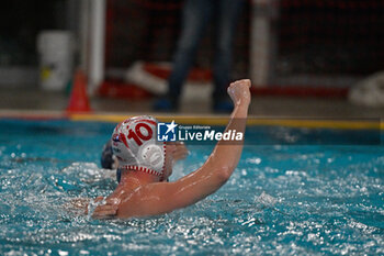 09/10/2024 - Mario Guidi (Savona) celebrates after scoring a goal - RN SAVONA VS SABADELL - LEN CUP - CHAMPIONS LEAGUE - PALLANUOTO