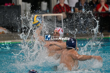 2024-11-19 - Pietro Figlioli (Savona) - Drasko Berguljan (Primorac Kotor) goal 2 - 0 - BPER R.N. SAVONA VS – VK PRIMORAC KOTOR - LEN CUP - CHAMPIONS LEAGUE - WATERPOLO