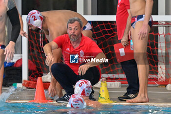 2024-11-19 - Alberto Angelini (Savona) Team Head Coach - BPER R.N. SAVONA VS – VK PRIMORAC KOTOR - LEN CUP - CHAMPIONS LEAGUE - WATERPOLO