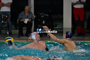 2024-11-19 - Danii Merkulov (Savona) - Balsa Vuckovic (Primorac Kotor) - BPER R.N. SAVONA VS – VK PRIMORAC KOTOR - LEN CUP - CHAMPIONS LEAGUE - WATERPOLO