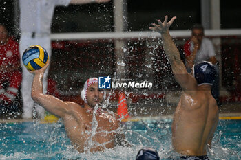 2024-11-19 - Pietro Figlioli (Savona) - Nika Shushiashvili (Primorac Kotor) - BPER R.N. SAVONA VS – VK PRIMORAC KOTOR - LEN CUP - CHAMPIONS LEAGUE - WATERPOLO