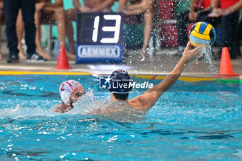 2024-11-19 - Niccolo Rocchi (Savona) - Drasko Berguljan (Primorac Kotor) - BPER R.N. SAVONA VS – VK PRIMORAC KOTOR - LEN CUP - CHAMPIONS LEAGUE - WATERPOLO