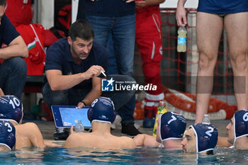 2024-11-19 - Vjekoslav Paskoic (Primorac Kotor) head coach - BPER R.N. SAVONA VS – VK PRIMORAC KOTOR - LEN CUP - CHAMPIONS LEAGUE - WATERPOLO