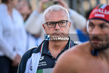 2024-07-04 - Alessandro Sandro Campagna Coach of Italy - SARDINIA CUP 2024 - ITALY VS GREECE - INTERNATIONALS - WATERPOLO