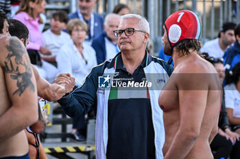 2024-07-04 - Alessandro Sandro Campagna Coach of Italy - SARDINIA CUP 2024 - ITALY VS GREECE - INTERNATIONALS - WATERPOLO