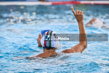 2024-07-04 - Oscar Echenique of Italy - SARDINIA CUP 2024 - ITALY VS GREECE - INTERNATIONALS - WATERPOLO