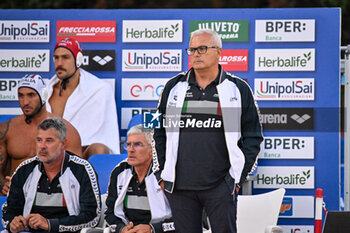 2024-07-04 - Alessandro Sandro Campagna Coach of Italy - SARDINIA CUP 2024 - ITALY VS GREECE - INTERNATIONALS - WATERPOLO