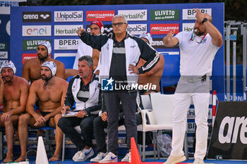 2024-07-04 - Alessandro Sandro Campagna Coach of Italy - SARDINIA CUP 2024 - ITALY VS GREECE - INTERNATIONALS - WATERPOLO