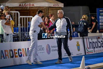 2024-07-04 - Alessandro Sandro Campagna Coach of Italy - SARDINIA CUP 2024 - ITALY VS GREECE - INTERNATIONALS - WATERPOLO