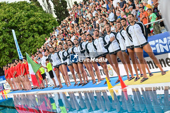 2024-07-05 - Italia Italy Inno - SARDINIA CUP - SPAIN VS ITALY - INTERNATIONALS - WATERPOLO