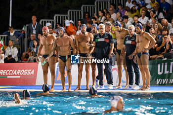 2024-07-05 - Alessandro Sandro Campagna Coach of Italy, Time Out - SARDINIA CUP - SPAIN VS ITALY - INTERNATIONALS - WATERPOLO