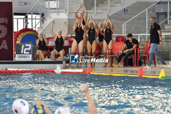 2024-05-18 - SIS Roma team celebtrates after goal - PLAY OFF 3RD PLACE - SIS ROMA VS RAPALLO PALLANUOTO - SERIE A1 WOMEN - WATERPOLO