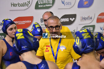 2024-11-16 - Luca Antonucci coach Rapallo Nuoto - SIS Roma vs Rapallo Nuoto - Day 5 Water Polo Italian Women's Championship Serie A1 on November 16, 2024 at Polo Natatorio Ostia in Rome, Italy - SIS ROMA VS RAPALLO PN - SERIE A1 WOMEN - WATERPOLO