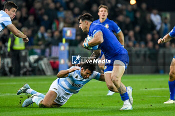 09/11/2024 - Italy's Tommaso Menoncello in action - ITALY VS ARGENTINA - AUTUMN NATIONS SERIES - RUGBY