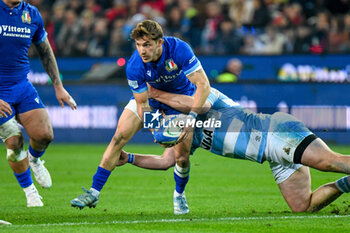 09/11/2024 - Italy's Martin Page-Relo in action - ITALY VS ARGENTINA - AUTUMN NATIONS SERIES - RUGBY