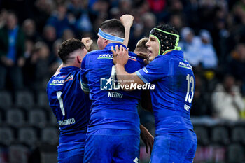 09/11/2024 - Happiness of Italy players after scoring his first try - ITALY VS ARGENTINA - AUTUMN NATIONS SERIES - RUGBY