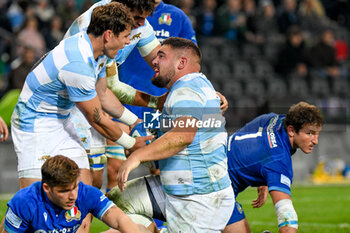 09/11/2024 - Argentina's Joel Sclavi celebrates after scoring a try - ITALY VS ARGENTINA - AUTUMN NATIONS SERIES - RUGBY