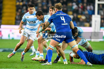 09/11/2024 - Argentina's Juan Martin Gonzalez tackled - ITALY VS ARGENTINA - AUTUMN NATIONS SERIES - RUGBY