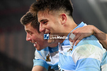 09/11/2024 - Argentina's Tomas Albornoz celebrates after scoring a try - ITALY VS ARGENTINA - AUTUMN NATIONS SERIES - RUGBY