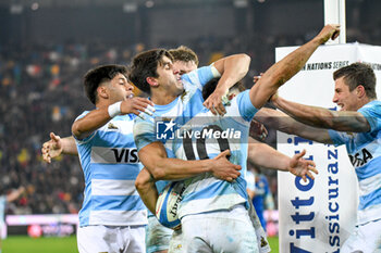 09/11/2024 - Happiness of Argentina players after Argentina's Tomas Albornoz scored a try - ITALY VS ARGENTINA - AUTUMN NATIONS SERIES - RUGBY