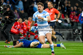 09/11/2024 - Argentina's Santiago Cordero going to score a try - ITALY VS ARGENTINA - AUTUMN NATIONS SERIES - RUGBY