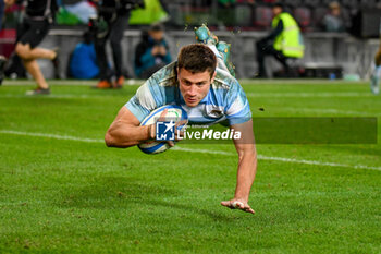 09/11/2024 - Argentina's Bautista Delguy scores a try - ITALY VS ARGENTINA - AUTUMN NATIONS SERIES - RUGBY