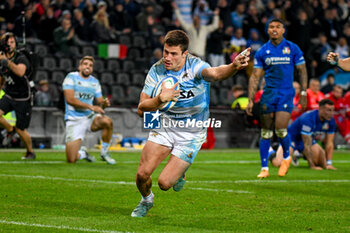 09/11/2024 - Argentina's Bautista Delguy going to score a try - ITALY VS ARGENTINA - AUTUMN NATIONS SERIES - RUGBY