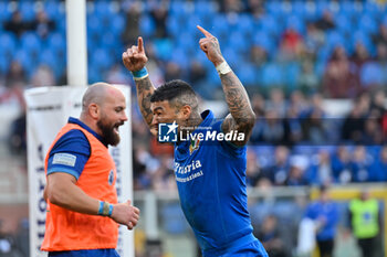 2024-11-17 - MONTANNA IOANE (Italy) celebrates after scoring a point - ITALY VS GEORGIA - AUTUMN NATIONS SERIES - RUGBY