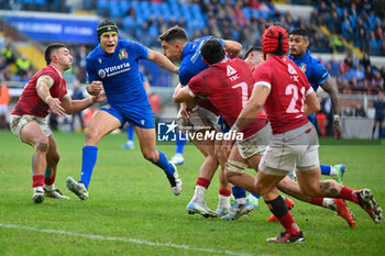 2024-11-17 - ALESSANDRO FUSCCO (Italy) JUAN IGNACIO BREX (Italy) - Giorgi Tsutskiridze (Georgia) - Gela Aprasidze (Georgia) - ITALY VS GEORGIA - AUTUMN NATIONS SERIES - RUGBY