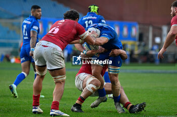 2024-11-17 - Ilia Spanderashvili (Georgia) - MANUEL ZULIANI (Italy) - ITALY VS GEORGIA - AUTUMN NATIONS SERIES - RUGBY