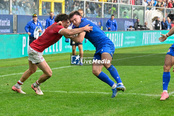 2024-11-17 - Davit Niniashvili Georgia) - MATT GALLAGHER (Italy) - ITALY VS GEORGIA - AUTUMN NATIONS SERIES - RUGBY