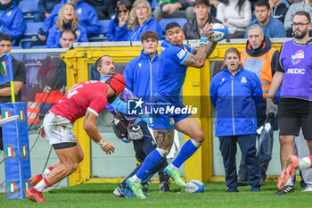 2024-11-17 - Akaki Tabutsaze (Georgia) - MONTANNA IOANE (Italy) - ITALY VS GEORGIA - AUTUMN NATIONS SERIES - RUGBY