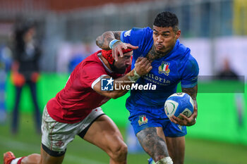 2024-11-17 - Akaki Tabutsaze (Georgia) - MONTANNA IOANE (Italy) - ITALY VS GEORGIA - AUTUMN NATIONS SERIES - RUGBY