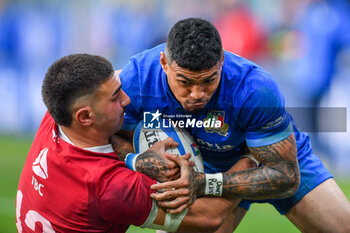 2024-11-17 - Tornike Kakhoidze (Georgia) - MONTANNA IOANE (Italy) - ITALY VS GEORGIA - AUTUMN NATIONS SERIES - RUGBY