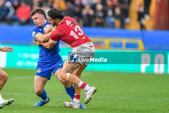 2024-11-17 - MATT GALLAGHER (Italy) - Giorgi Kveseladze (Georgia) - ITALY VS GEORGIA - AUTUMN NATIONS SERIES - RUGBY