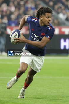 2024-11-09 - Theo Attissogbe of France during the Autumn Nations Series 2025 rugby union match between France and Japan on 9 November 2024 at Stade de France in Saint-Denis near Paris, France - RUGBY - AUTUMN NATIONS SERIES 2025 - FRANCE V JAPAN - AUTUMN NATIONS SERIES - RUGBY