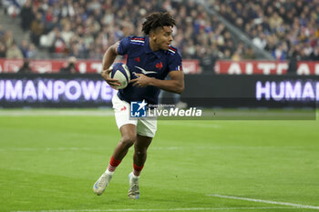 2024-11-09 - Theo Attissogbe of France during the Autumn Nations Series 2025 rugby union match between France and Japan on 9 November 2024 at Stade de France in Saint-Denis near Paris, France - RUGBY - AUTUMN NATIONS SERIES 2025 - FRANCE V JAPAN - AUTUMN NATIONS SERIES - RUGBY