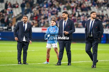 16/11/2024 - Players of France before the Autumn Nations Series 2024, rugby union match between France and New Zealand on 16 November 2024 at Stade de France in Saint-Denis near Paris, France - RUGBY - AUTUMN NATIONS SERIES 2024 - FRANCE V NEW ZEALAND - AUTUMN NATIONS SERIES - RUGBY