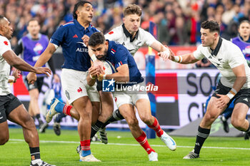 16/11/2024 - Romain Buros of France during the Autumn Nations Series 2024, rugby union match between France and New Zealand on 16 November 2024 at Stade de France in Saint-Denis near Paris, France - RUGBY - AUTUMN NATIONS SERIES 2024 - FRANCE V NEW ZEALAND - AUTUMN NATIONS SERIES - RUGBY