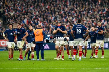 16/11/2024 - Players of France during the Autumn Nations Series 2024, rugby union match between France and New Zealand on 16 November 2024 at Stade de France in Saint-Denis near Paris, France - RUGBY - AUTUMN NATIONS SERIES 2024 - FRANCE V NEW ZEALAND - AUTUMN NATIONS SERIES - RUGBY