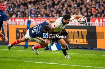 16/11/2024 - Caleb Clark of New Zealand during the Autumn Nations Series 2024, rugby union match between France and New Zealand on 16 November 2024 at Stade de France in Saint-Denis near Paris, France - RUGBY - AUTUMN NATIONS SERIES 2024 - FRANCE V NEW ZEALAND - AUTUMN NATIONS SERIES - RUGBY