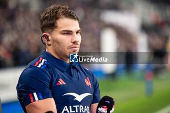 16/11/2024 - Antoine Dupont of France interviewed after the Autumn Nations Series 2024, rugby union match between France and New Zealand on 16 November 2024 at Stade de France in Saint-Denis near Paris, France - RUGBY - AUTUMN NATIONS SERIES 2024 - FRANCE V NEW ZEALAND - AUTUMN NATIONS SERIES - RUGBY