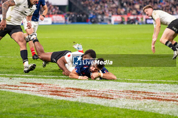 16/11/2024 - Romain Buros of France during the Autumn Nations Series 2024, rugby union match between France and New Zealand on 16 November 2024 at Stade de France in Saint-Denis near Paris, France - RUGBY - AUTUMN NATIONS SERIES 2024 - FRANCE V NEW ZEALAND - AUTUMN NATIONS SERIES - RUGBY