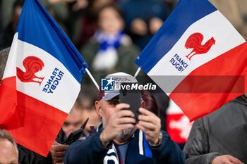 16/11/2024 - Fans of France during the Autumn Nations Series 2024, rugby union match between France and New Zealand on 16 November 2024 at Stade de France in Saint-Denis near Paris, France - RUGBY - AUTUMN NATIONS SERIES 2024 - FRANCE V NEW ZEALAND - AUTUMN NATIONS SERIES - RUGBY