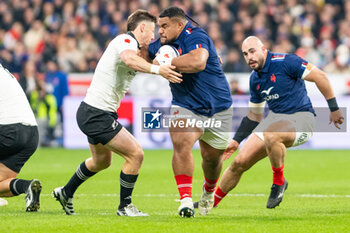 16/11/2024 - Tevita Tatafu of France during the Autumn Nations Series 2024, rugby union match between France and New Zealand on 16 November 2024 at Stade de France in Saint-Denis near Paris, France - RUGBY - AUTUMN NATIONS SERIES 2024 - FRANCE V NEW ZEALAND - AUTUMN NATIONS SERIES - RUGBY